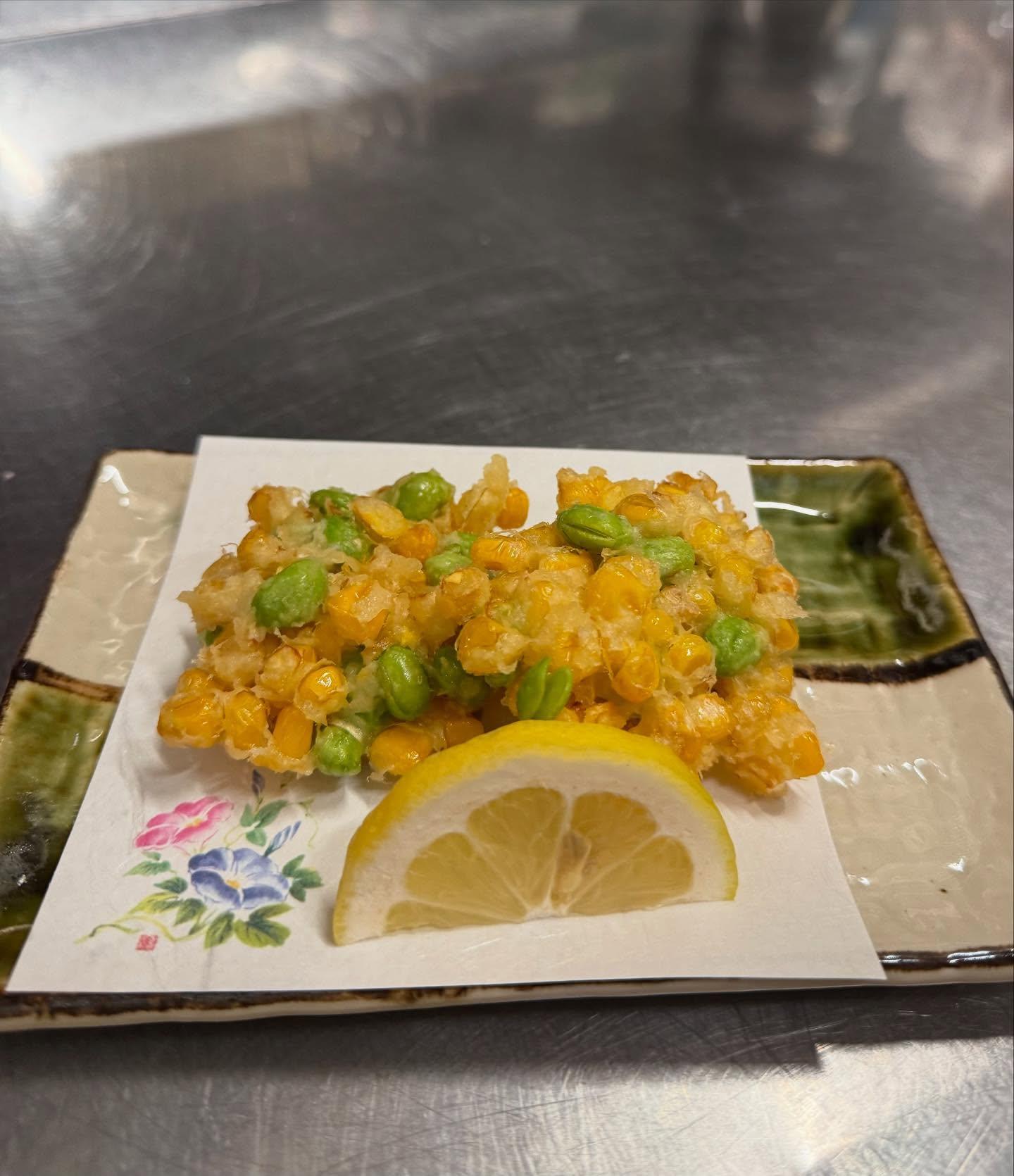 【すすきの×和食xビアガーデンx2次会】22時30分まで営業中です「とうもろこしと枝豆のかき揚げ」《西鶴 狸小路店》re…