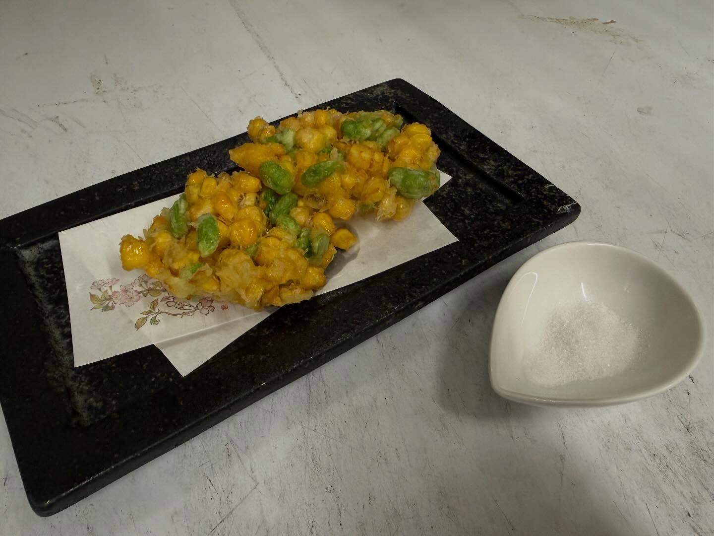【狸小路×海鮮x旬x夏野菜x祭】本日のおすすめ「とうもろこしのかき揚げ」《西鶴 狸小路店》restaurants/sus…